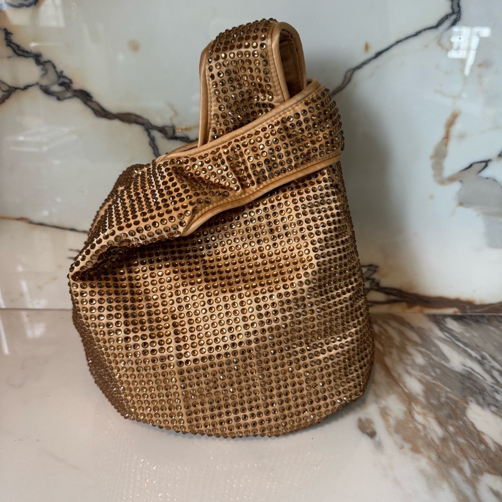 J.Crew- Santorini Gold Bag with Crystals- NWT - Picture 2 of 7